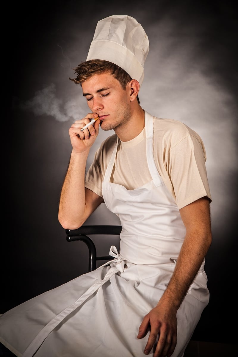 Chef with knives